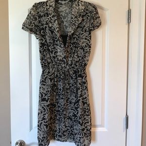 Black & white shirt dress